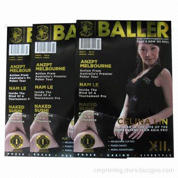 Magazine Printing, 4+4C, 80gsm Art Glossy Paper, Perfect Binding